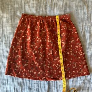Vintage Velvet Floral Skirt